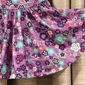 NEW💜Purple TWIRLY Dress Aqua Flowers Baby 6/12mos